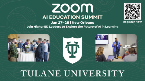 Zoom AI Education Summit at Tulane University